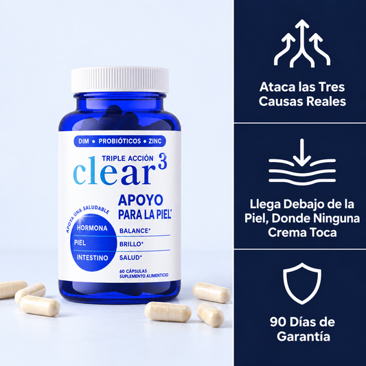 Hazme® Clear³ | Trata el Acné Hormonal Desde Adentro
